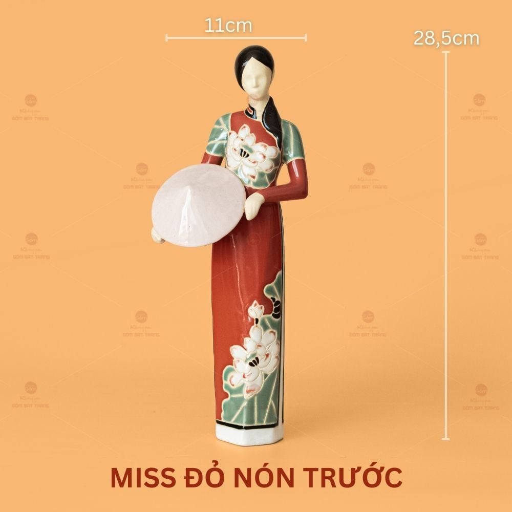 Tượng Cô Gái Việt Nam Áo Dài Nón Lá