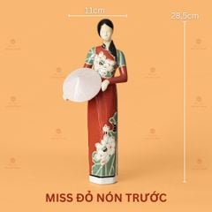 Tượng Cô Gái Việt Nam Áo Dài Nón Lá