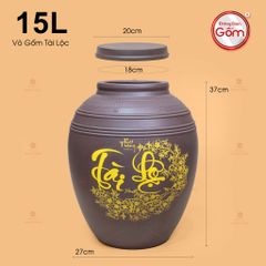 Vò Gốm Ngâm Rượu Tài Lộc