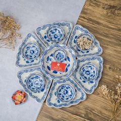 Bộ Bát Đĩa Hoa Mặt Trời Phù Dung