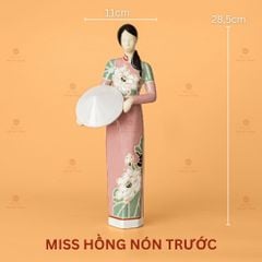 Tượng Cô Gái Việt Nam Áo Dài Nón Lá