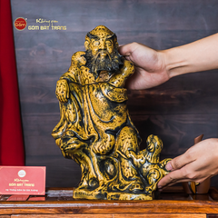 Bộ Tượng Thập Bát La Hán Men Vàng Cổ