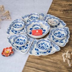 Bộ Bát Đĩa Hoa Mặt Trời Phù Dung