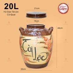Hũ Gạo Tài Lộc Có Quai