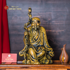 Bộ Tượng Thập Bát La Hán Men Vàng Cổ