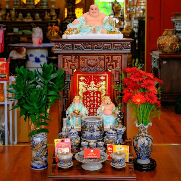 Bộ Đồ Thờ Thần Tài Thổ Địa Men Rạn