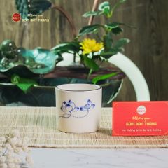 Cốc Uống Trà Họa Tiết Hoa Sen