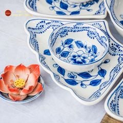 Bộ Bát Đĩa Hoa Mặt Trời Phù Dung
