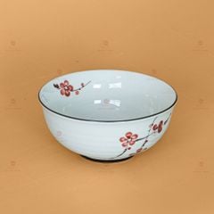 Bộ Bát Đĩa Hoa Mặt Trời Đào Đỏ