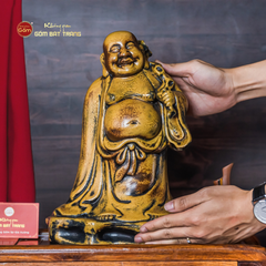 Bộ Tượng Thập Bát La Hán Men Vàng Cổ