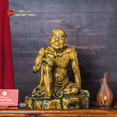 Bộ Tượng Thập Bát La Hán Men Vàng Cổ