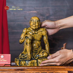 Bộ Tượng Thập Bát La Hán Men Vàng Cổ