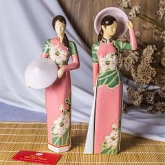 Tượng Cô Gái Việt Nam Áo Dài Nón Lá