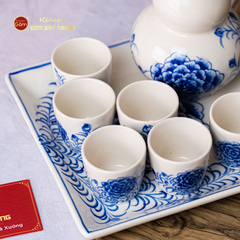 Bộ Nậm Rượu Hoa Mẫu Đơn