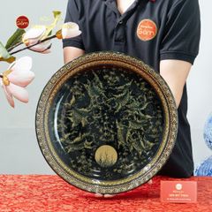 Đĩa Trưng Bày Cửu Ngư Quần Hội Trăng Rằm