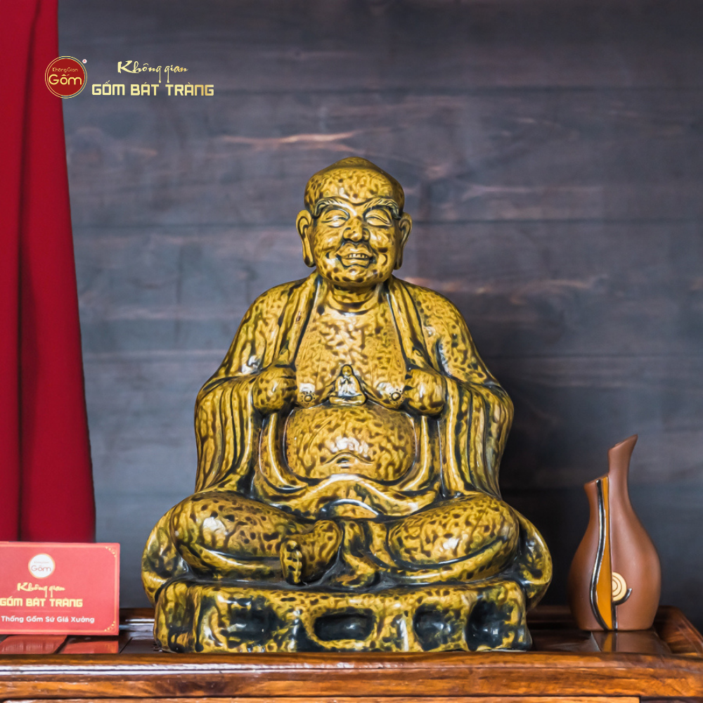 Bộ Tượng Thập Bát La Hán Men Vàng Cổ