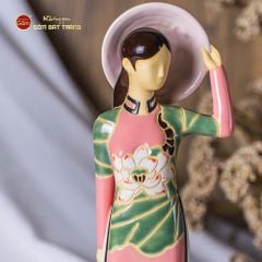 Tượng Cô Gái Việt Nam Áo Dài Nón Lá