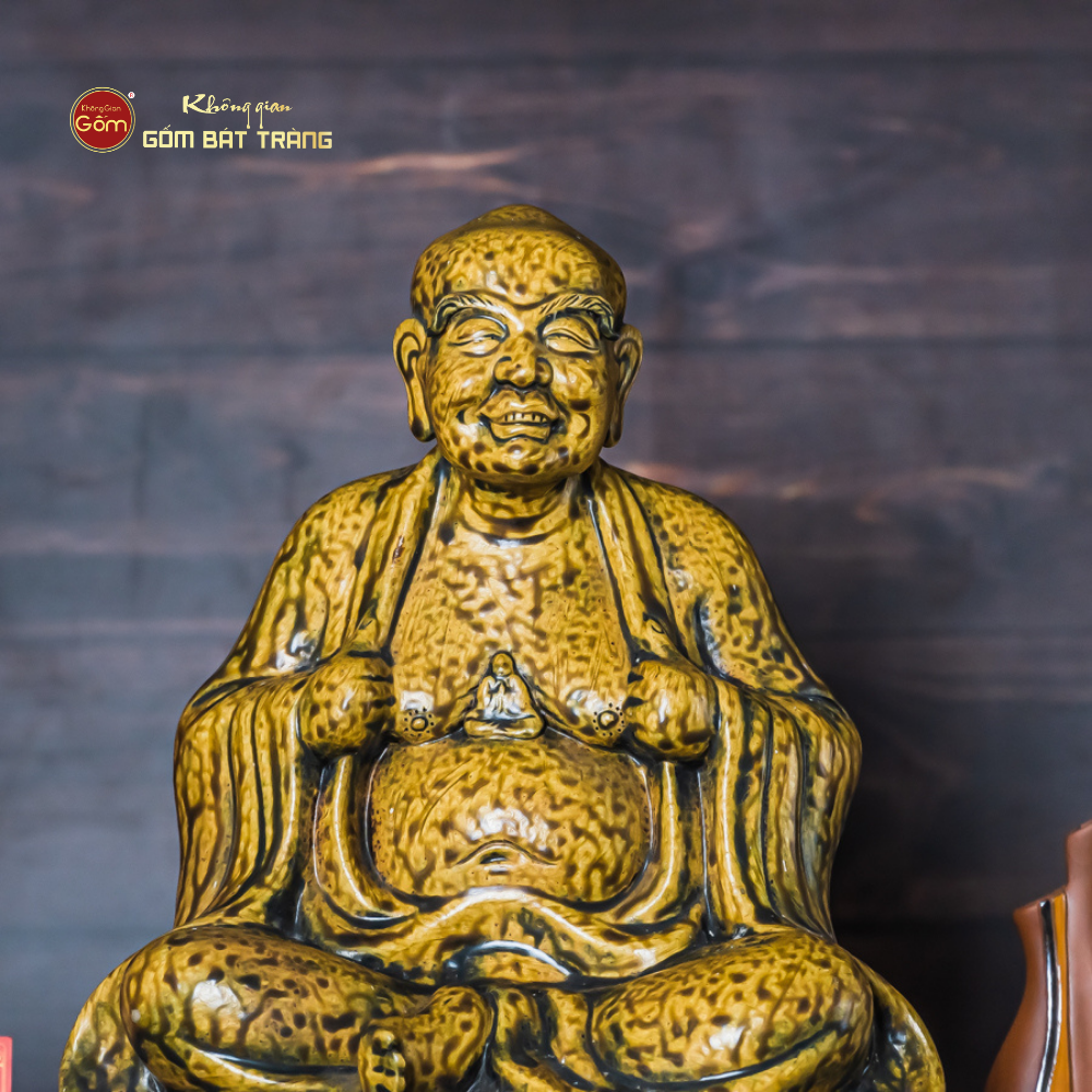 Bộ Tượng Thập Bát La Hán Men Vàng Cổ