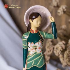 Tượng Cô Gái Việt Nam Áo Dài Nón Lá