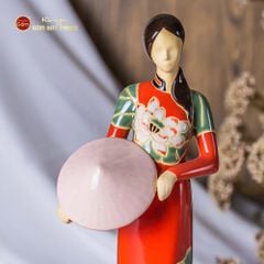 Tượng Cô Gái Việt Nam Áo Dài Nón Lá