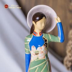 Tượng Cô Gái Việt Nam Áo Dài Nón Lá