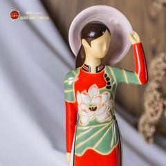 Tượng Cô Gái Việt Nam Áo Dài Nón Lá
