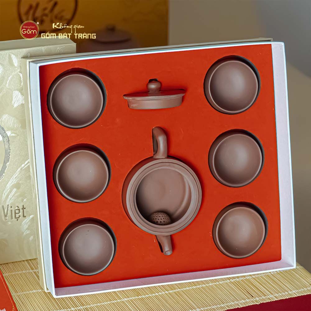 Bộ Ấm Chén An Thổ Túc (Chén gốm)