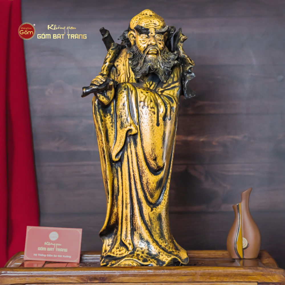 Bộ Tượng Thập Bát La Hán Men Vàng Cổ