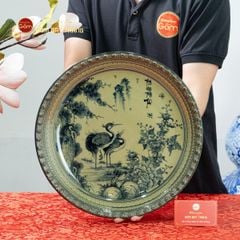 Đĩa Trưng Bày Tùng Hạc Trường Thọ