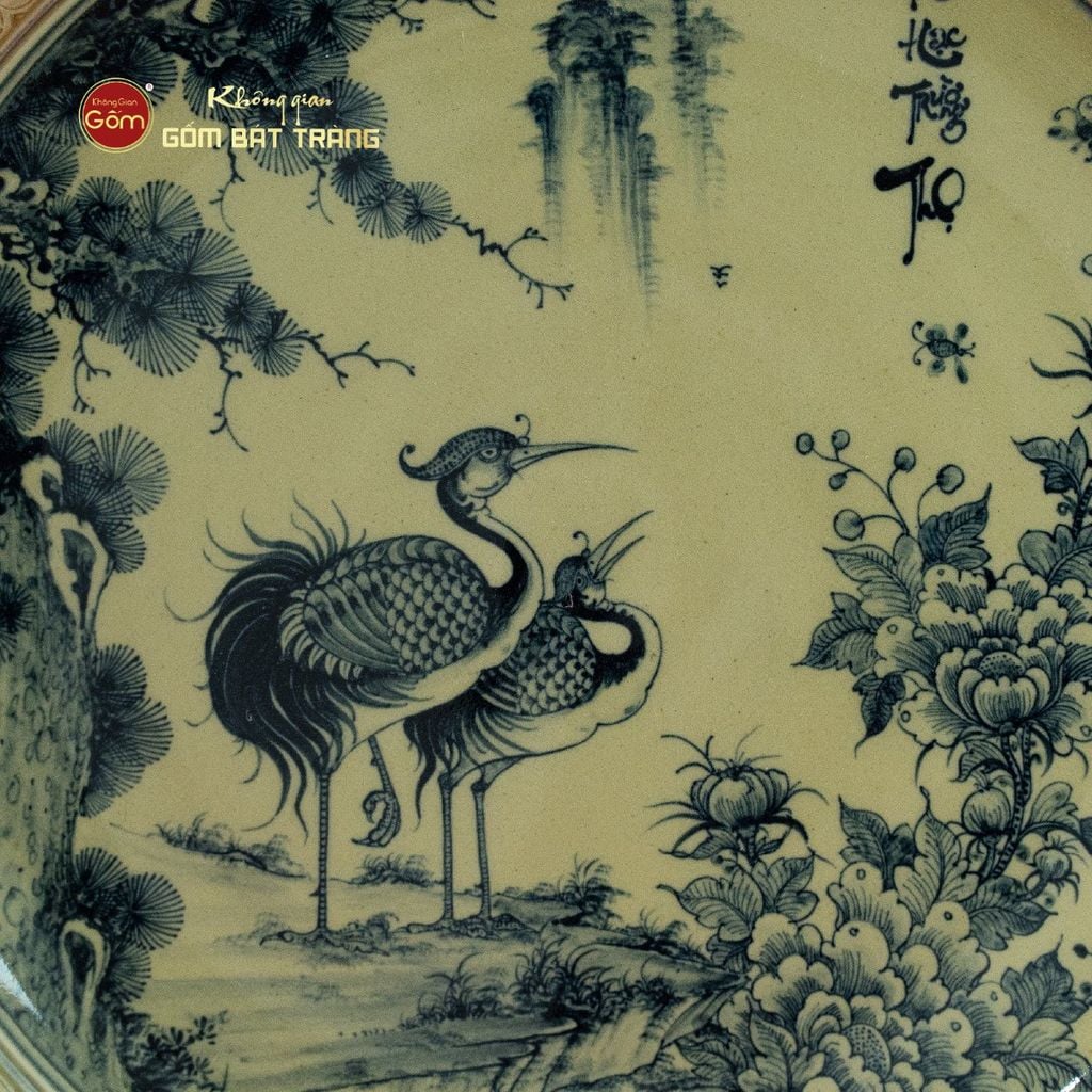 Đĩa Trưng Bày Tùng Hạc Trường Thọ