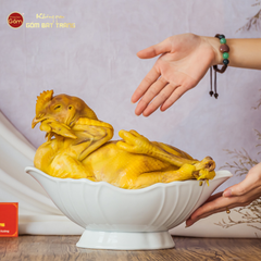 Bát Đựng Gà Men Trắng