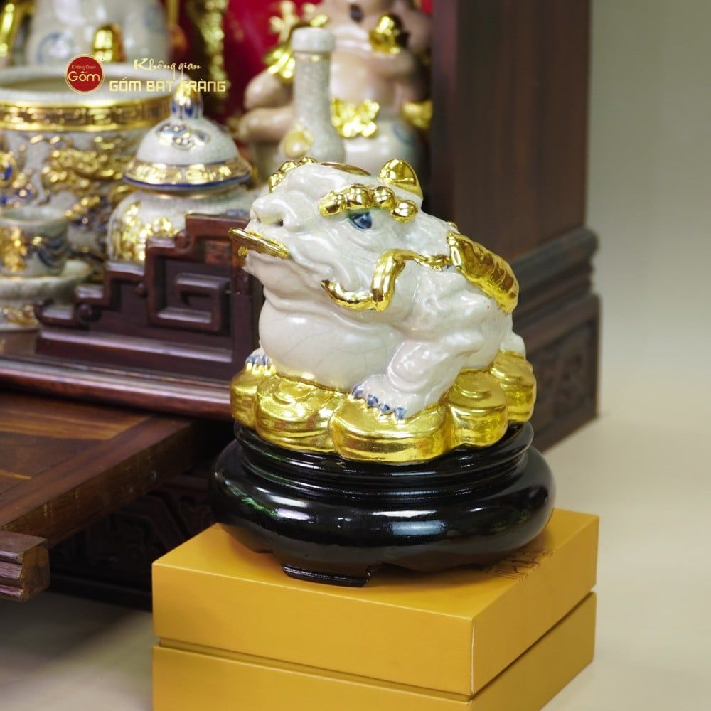 Thiềm Thừ Ngậm Tiền Phong Thủy Dát Vàng