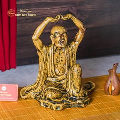 Bộ Tượng Thập Bát La Hán Men Vàng Cổ