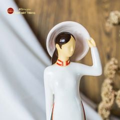 Tượng Cô Gái Việt Nam Áo Dài Nón Lá