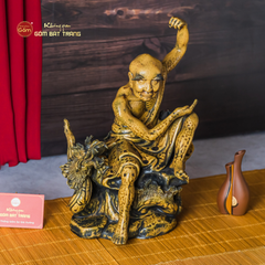 Bộ Tượng Thập Bát La Hán Men Vàng Cổ