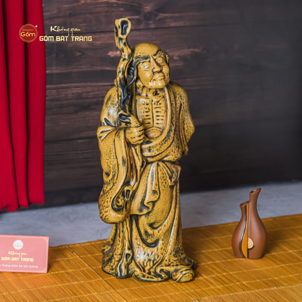 Bộ Tượng Thập Bát La Hán Men Vàng Cổ