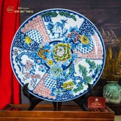 Đĩa Trưng Bày Lam Huế Ngũ Sắc