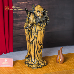 Bộ Tượng Thập Bát La Hán Men Vàng Cổ