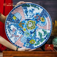 Đĩa Trưng Bày Lam Huế Ngũ Sắc