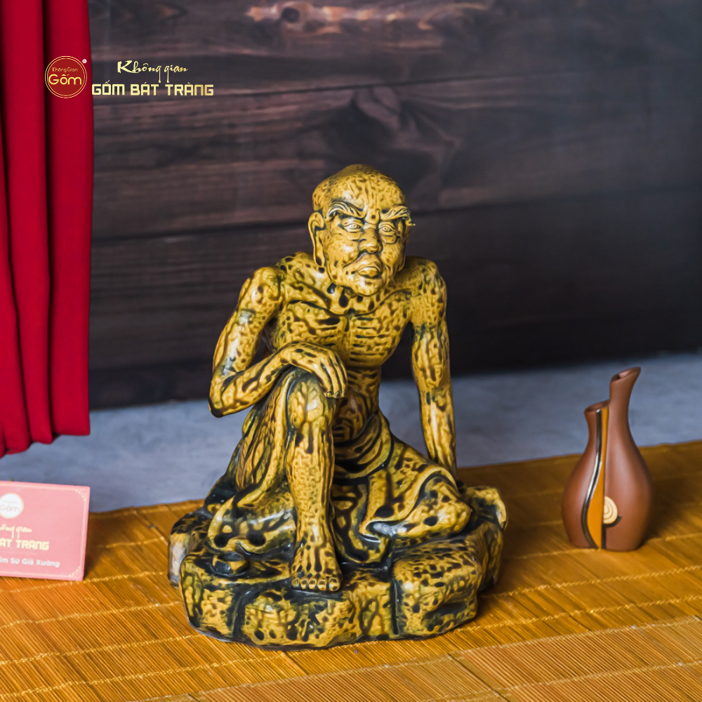 Bộ Tượng Thập Bát La Hán Men Vàng Cổ