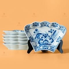 Bộ Bát Đĩa Hoa Mặt Trời Hoa Sen Xanh