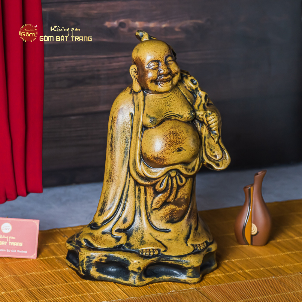 Bộ Tượng Thập Bát La Hán Men Vàng Cổ