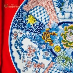 Đĩa Trưng Bày Lam Huế Ngũ Sắc