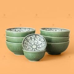 Bộ Bát Đĩa Hoa Mặt Trời Hoa Bèo
