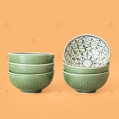 Bộ Bát Đĩa Hoa Mặt Trời Hoa Bèo