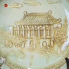 Đĩa Cảnh Trưng Bày Khắc Nổi