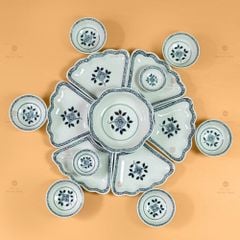 Bộ Bát Đĩa Hoa Mặt Trời Hoa Dây