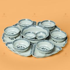 Bộ Bát Đĩa Hoa Mặt Trời Hoa Dây