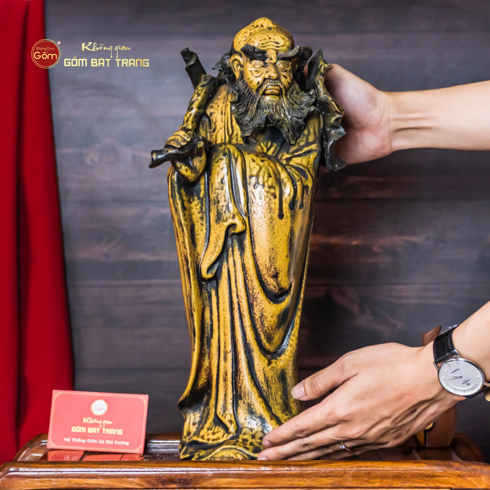 Bộ Tượng Thập Bát La Hán Men Vàng Cổ