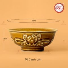 Tô Men Nâu Vân Hoa Cúc